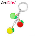 Novelty metal hard enamel crafts basketball foot shaped keychain making supplies